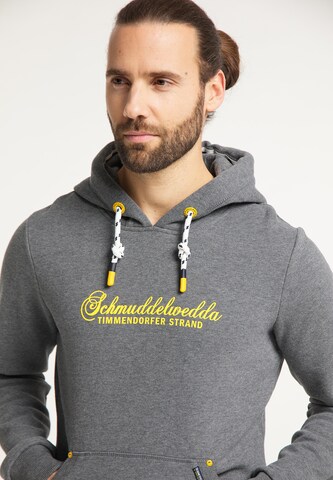 Schmuddelwedda Hoodie 'Timmendorfer Strand' in Grau