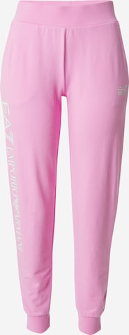 Effilé Pantalon EA7 Emporio Armani en rose : devant