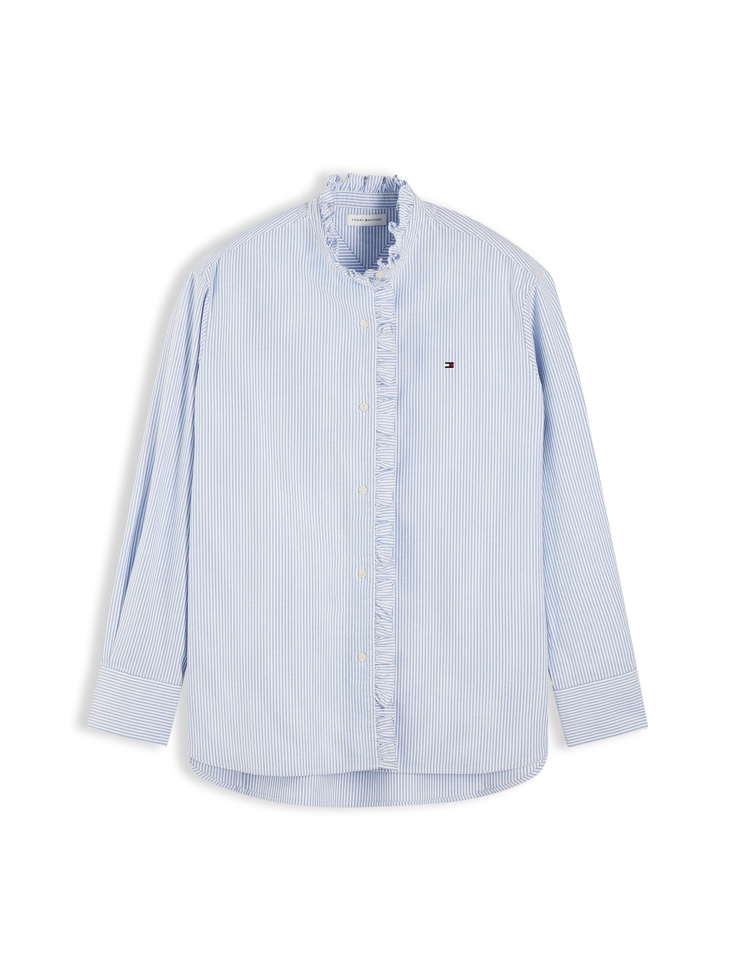 TOMMY HILFIGER Bluse i XXS i blå / hvid, Produktvisning