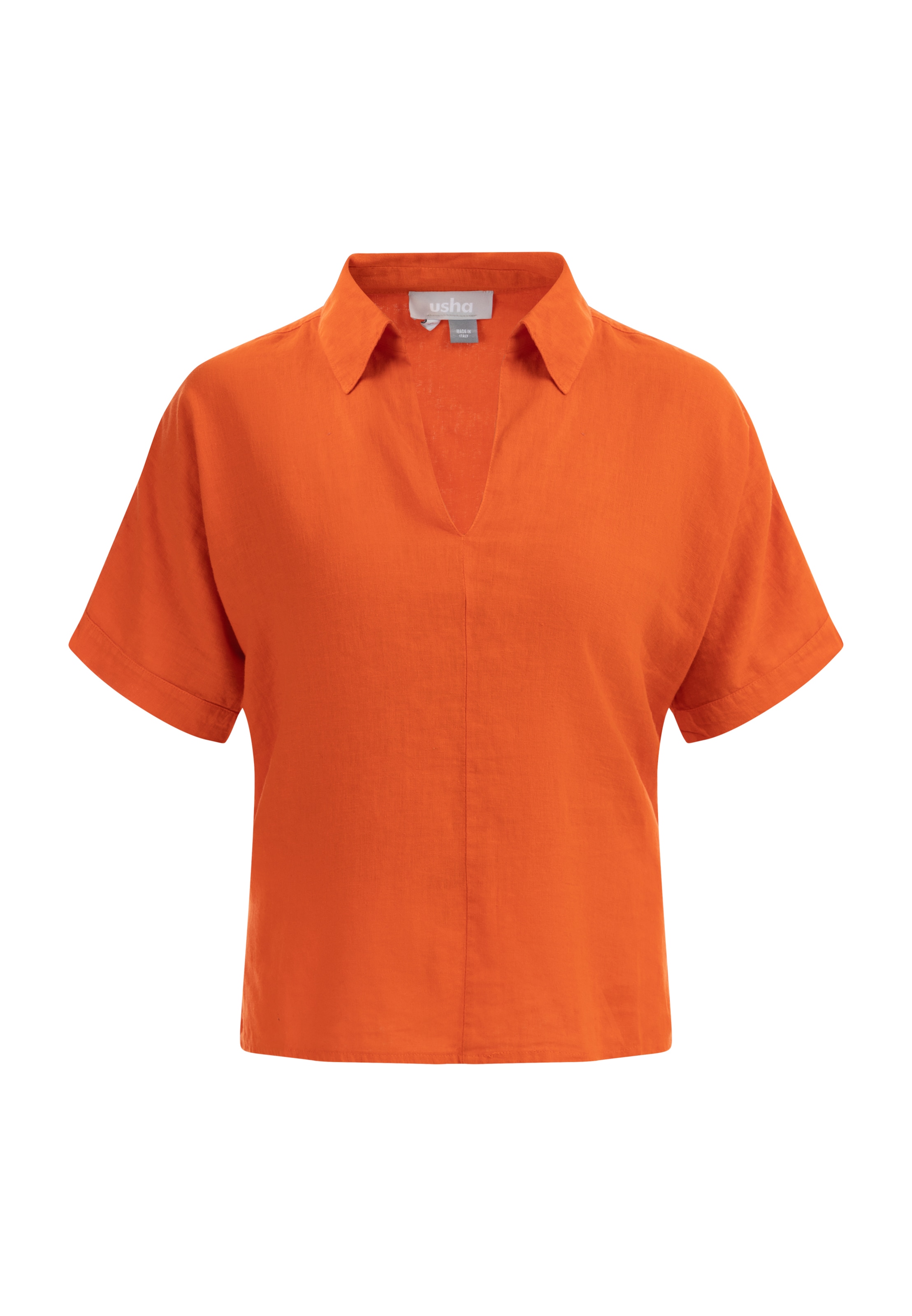 Usha - Blusa em laranja: frente