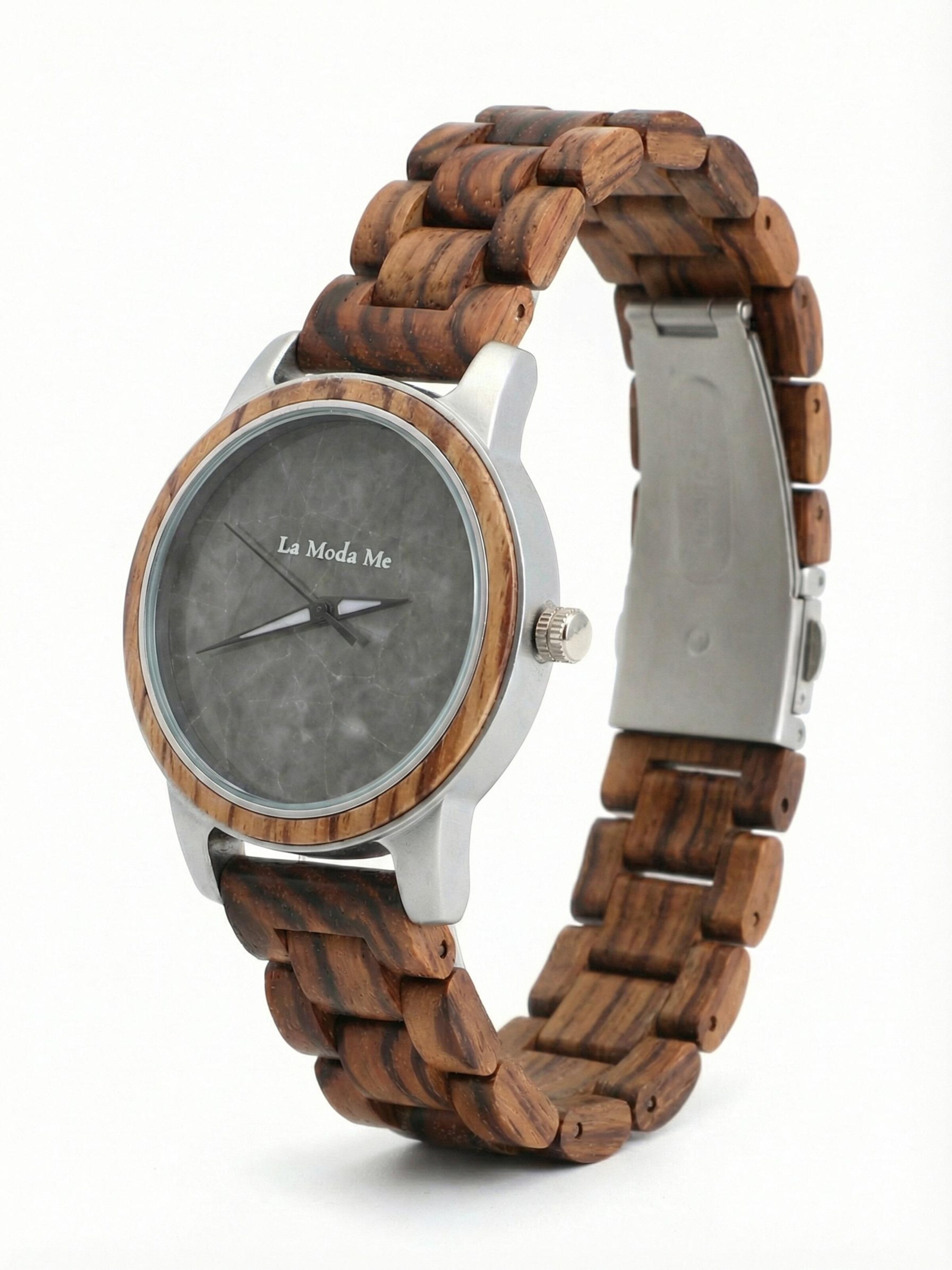 La Moda Me Analog Watch 'Horizon - Eco-Friendly Walnut Wooden Timepiece' in One size in Auburn, Item view