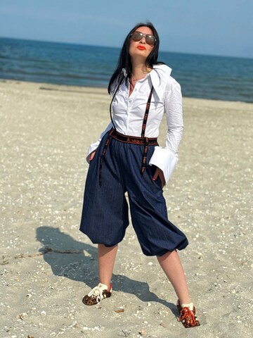 regular Pantaloni 'Pantalon pirat 3/4, denim, albastru' di IUnique in blu