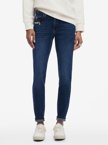 Skinny Jeans di Desigual in blu: frontale
