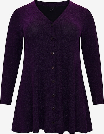 Cardigan Yoek en violet : devant