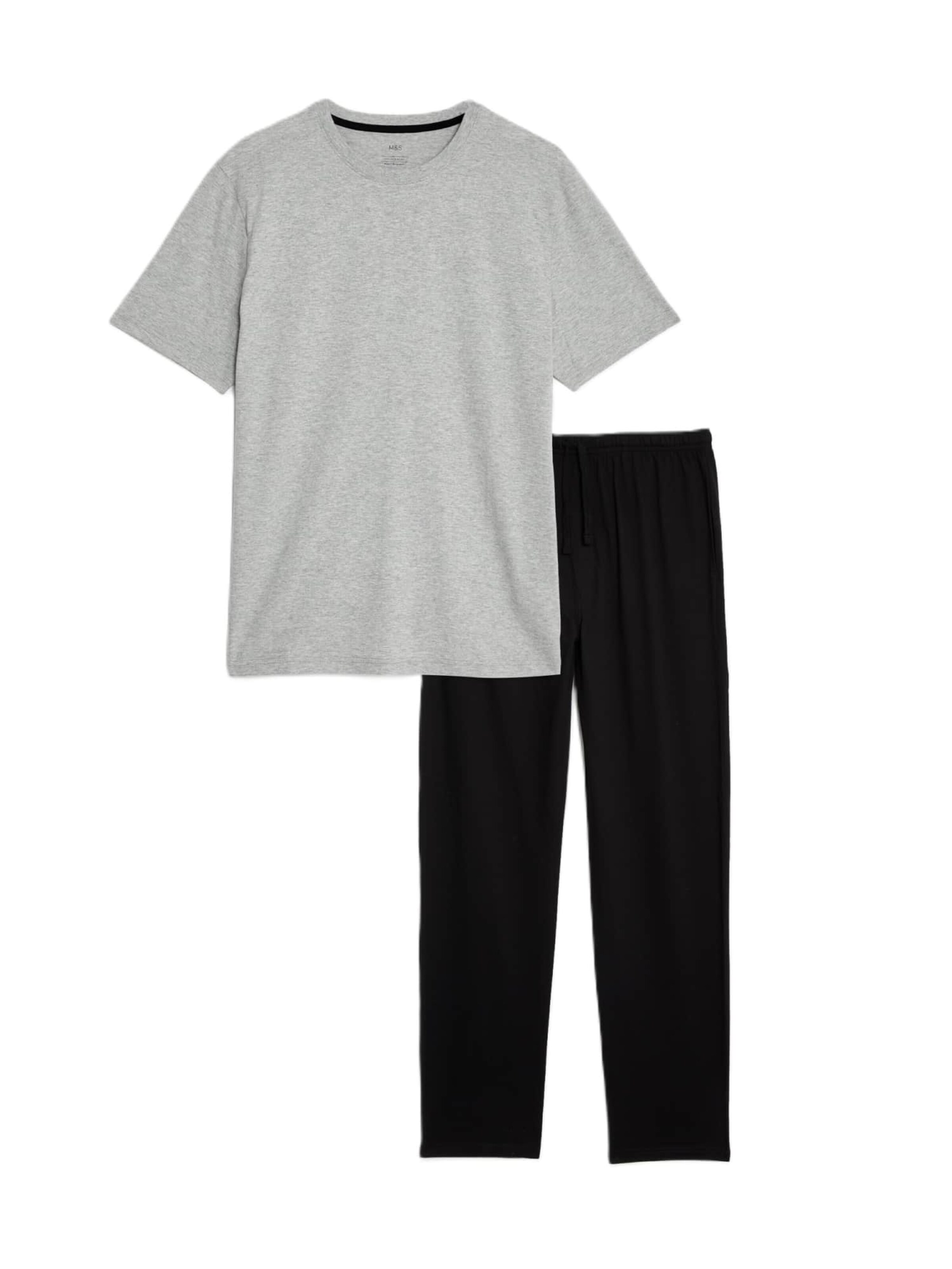 Pyjama long Marks & Spencer en gris : devant