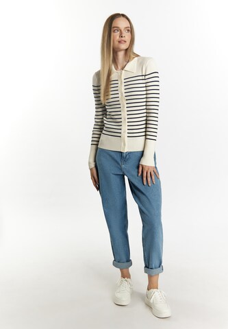 DreiMaster Maritim Knit cardigan in White