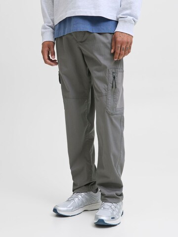 JACK & JONES - regular Pantalón cargo en gris: frente