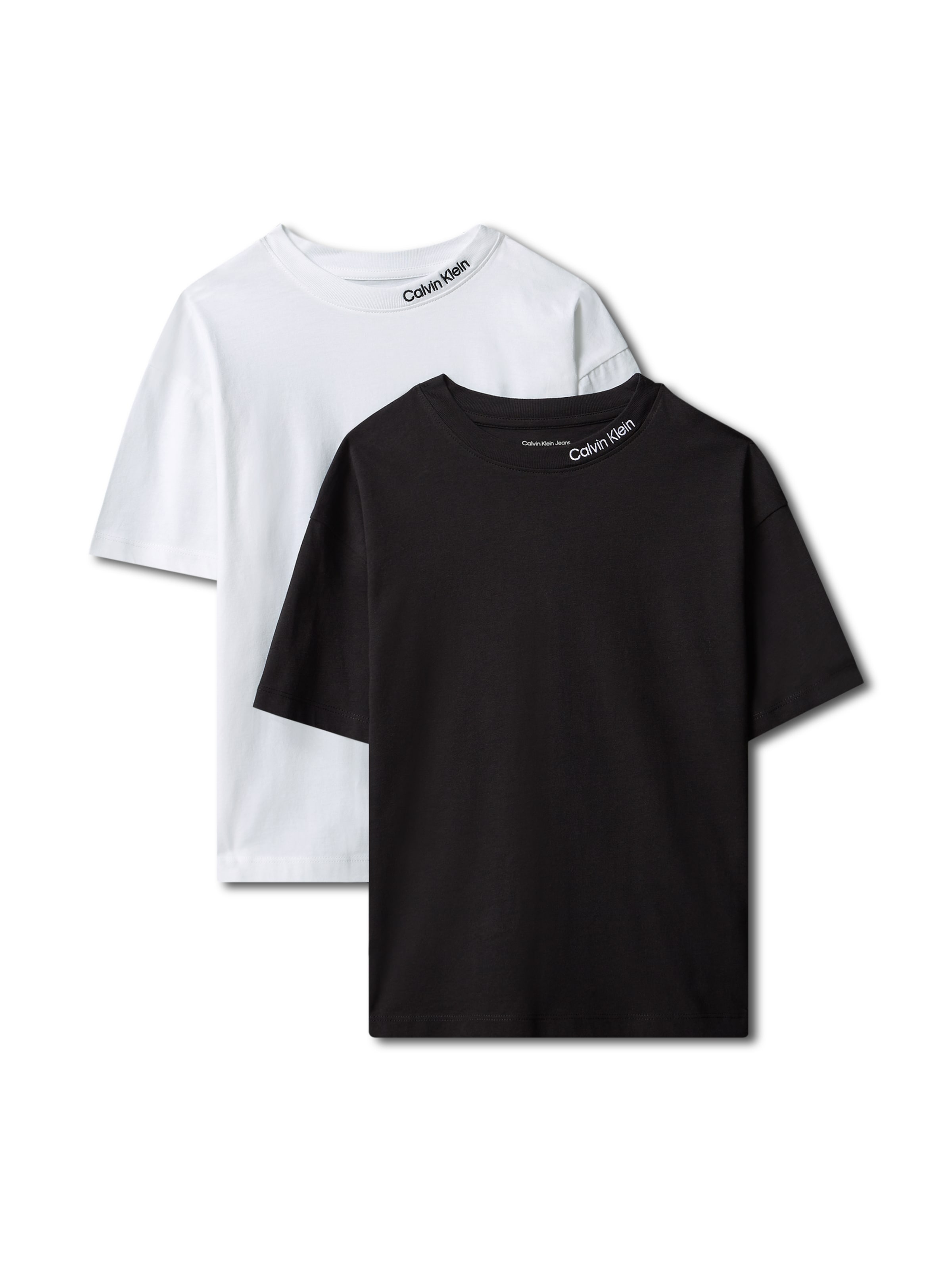 Calvin Klein Jeans Тениска в черно: отпред