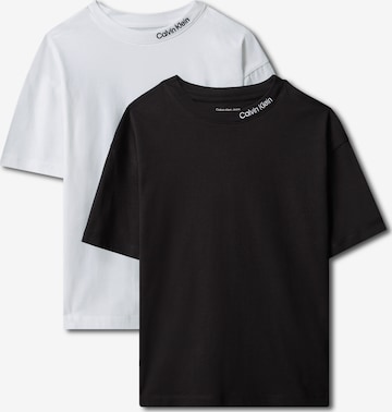 Calvin Klein Jeans Póló - fekete: elől