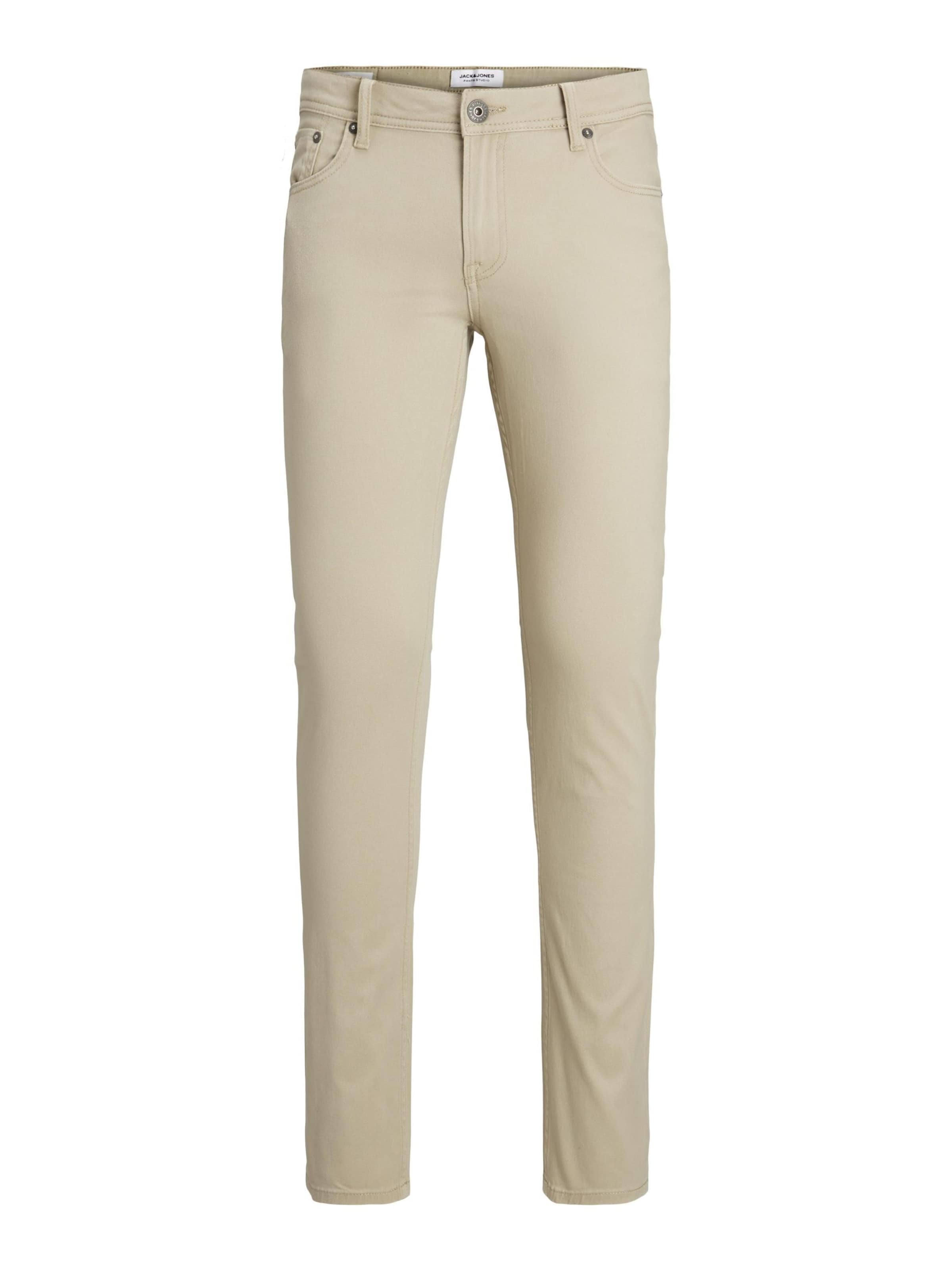 JACK & JONES Slimfit Broek 'JPSTGLENN JJORIGINAL' in Donkerbruin