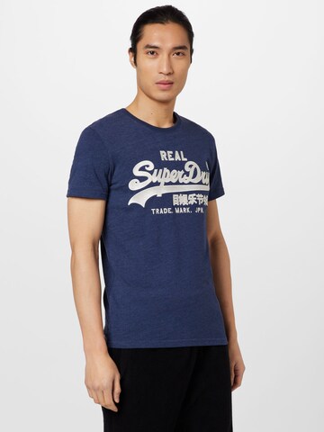 Superdry T-Shirt in Blau: predná strana