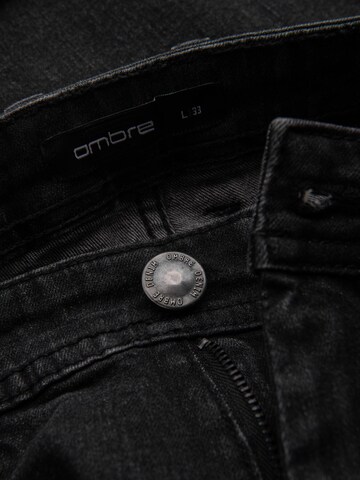 Ombre Slimfit Jeans in Zwart