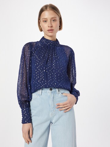 Warehouse Bluse in Blau: predná strana