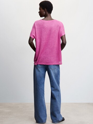 MANGO Shirt 'LINT' in Purple