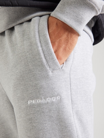 Pegador Normalny krój Spodnie 'Logo' w kolorze szary