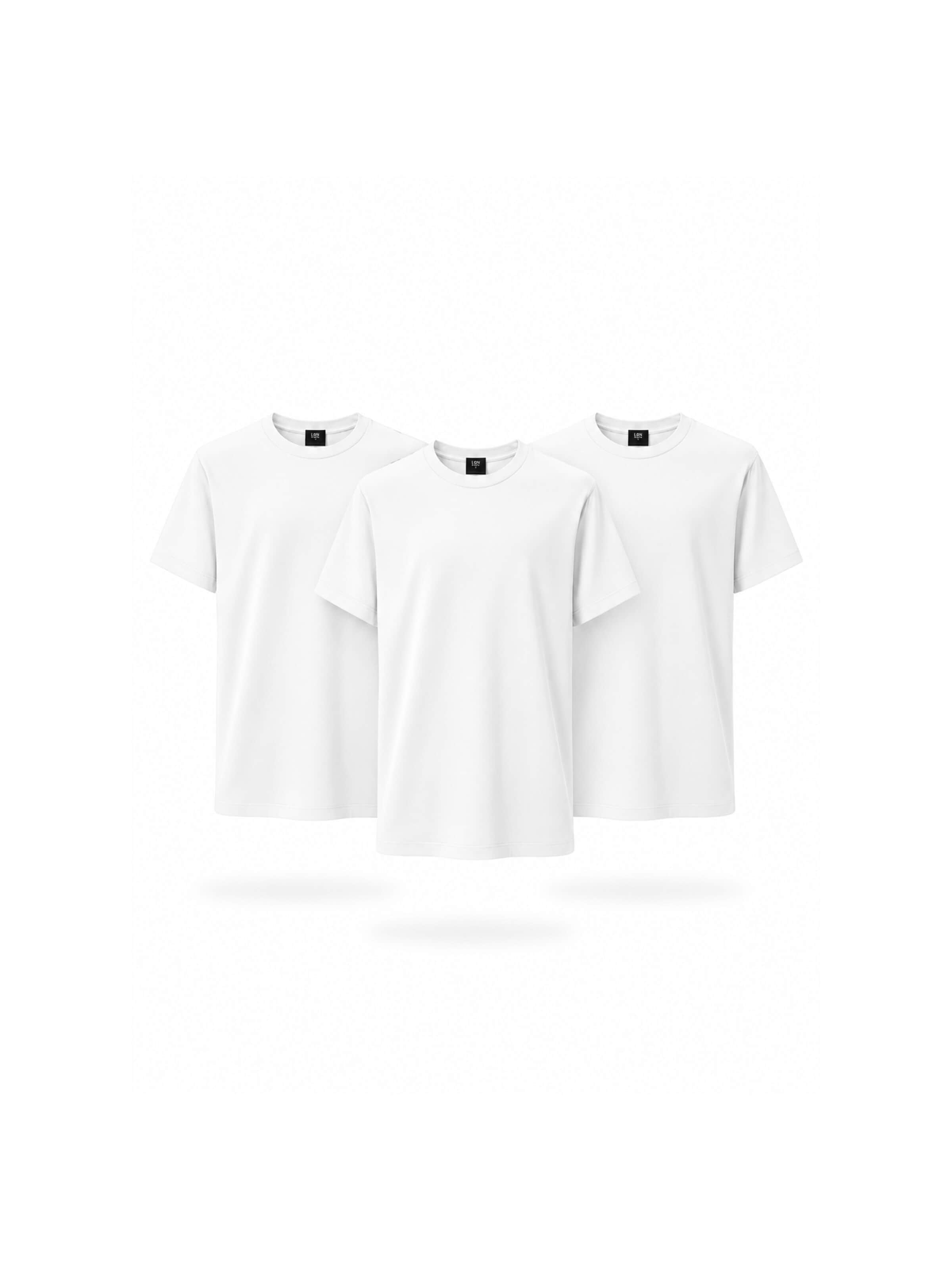 LAGØN Klederdracht shirt 'LAGØN Pima Selection- 3Pack-Save 20€' in Wit: voorkant