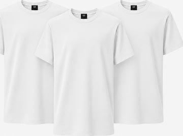 LAGØN Klederdracht shirt 'LAGØN Pima Selection- 3Pack-Save 20€' in Wit: voorkant