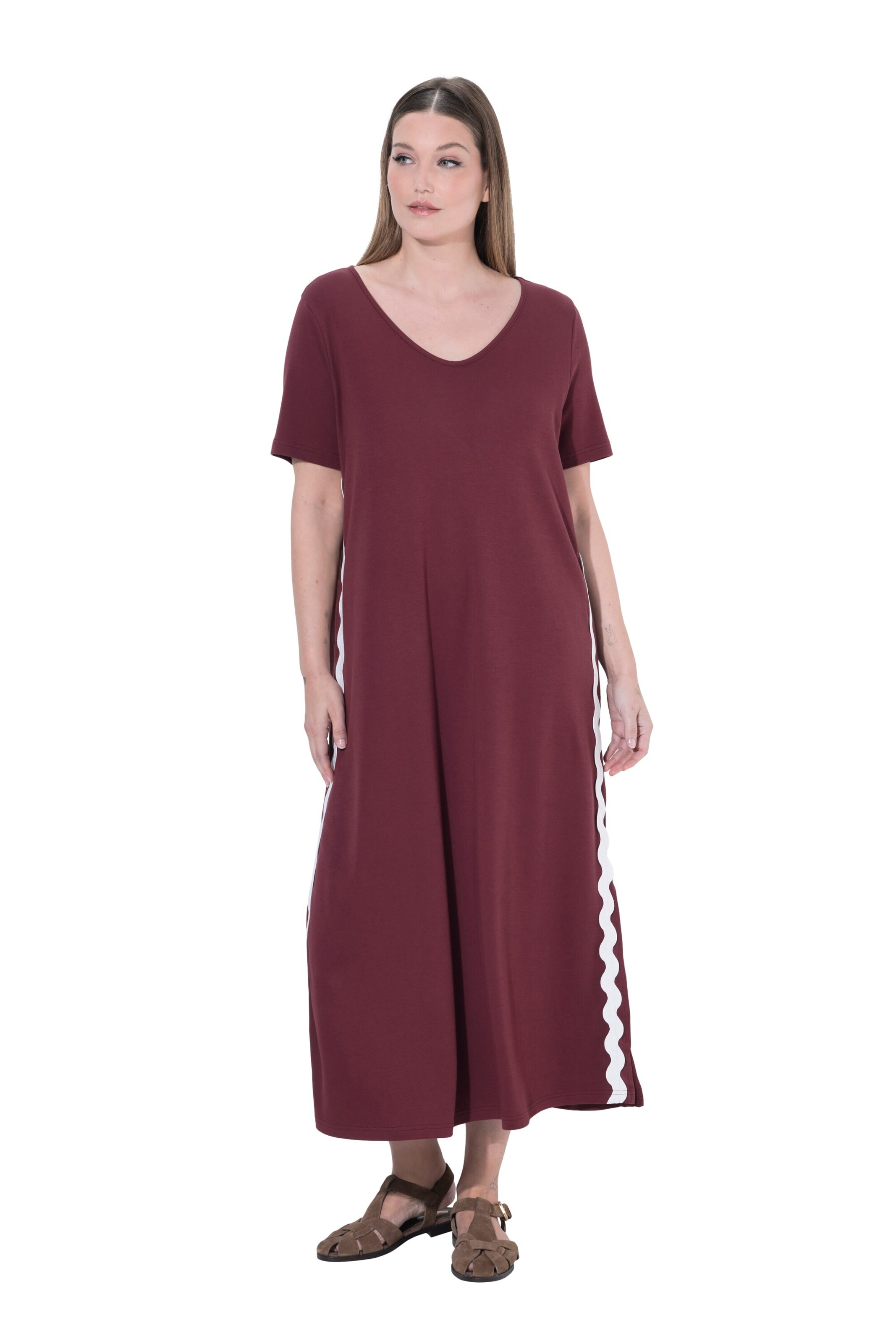 Ulla Popken Jurk in Rood: voorkant