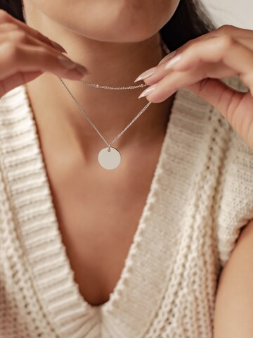 Hey Happiness Kette 'Circula' in Silber