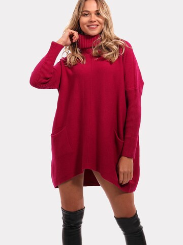 YC Fashion & Style Sweater 'Fine Volume' in Red: front