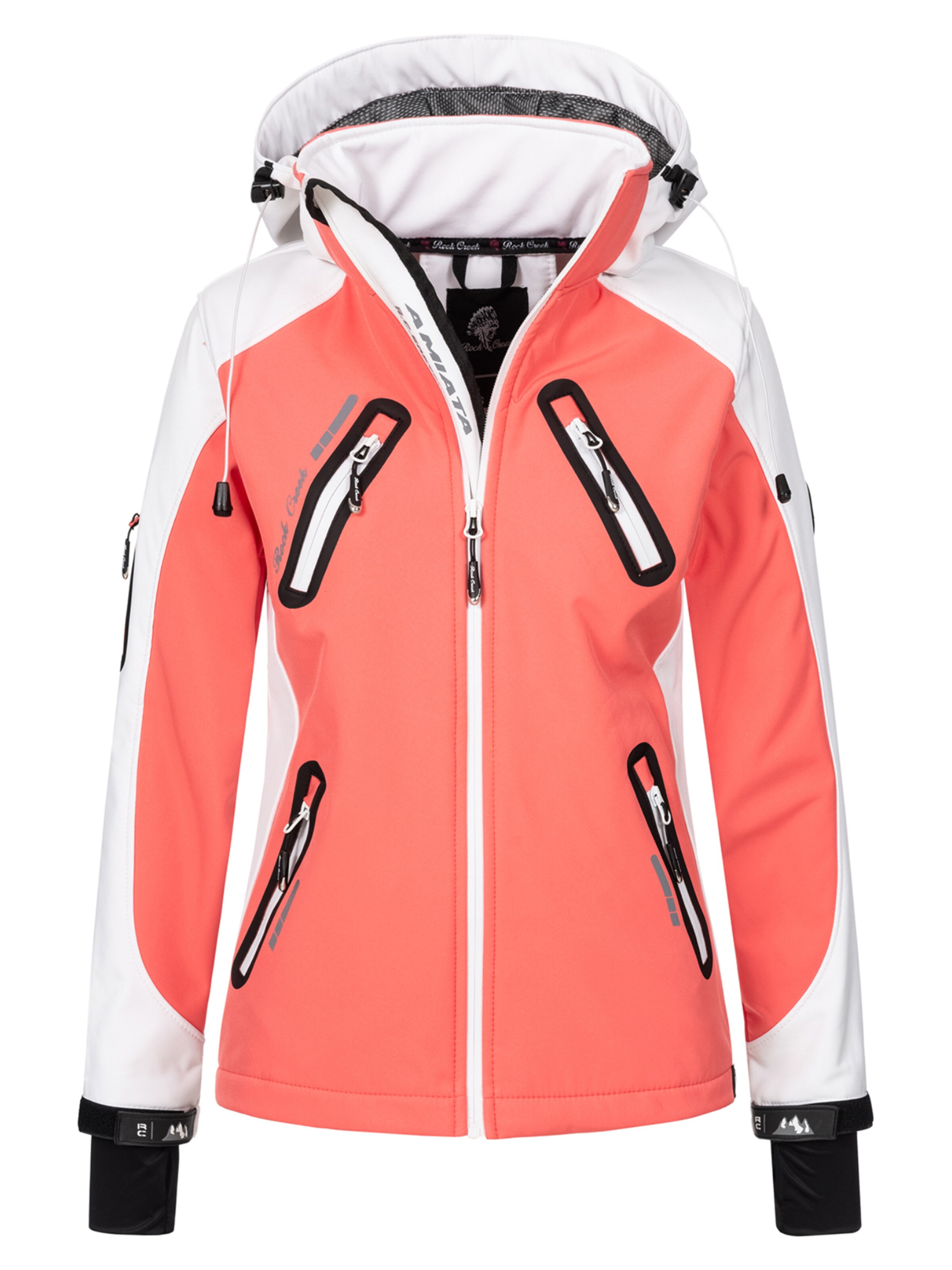 Rock Creek Outdoorjacke in Pink: Vorderseite