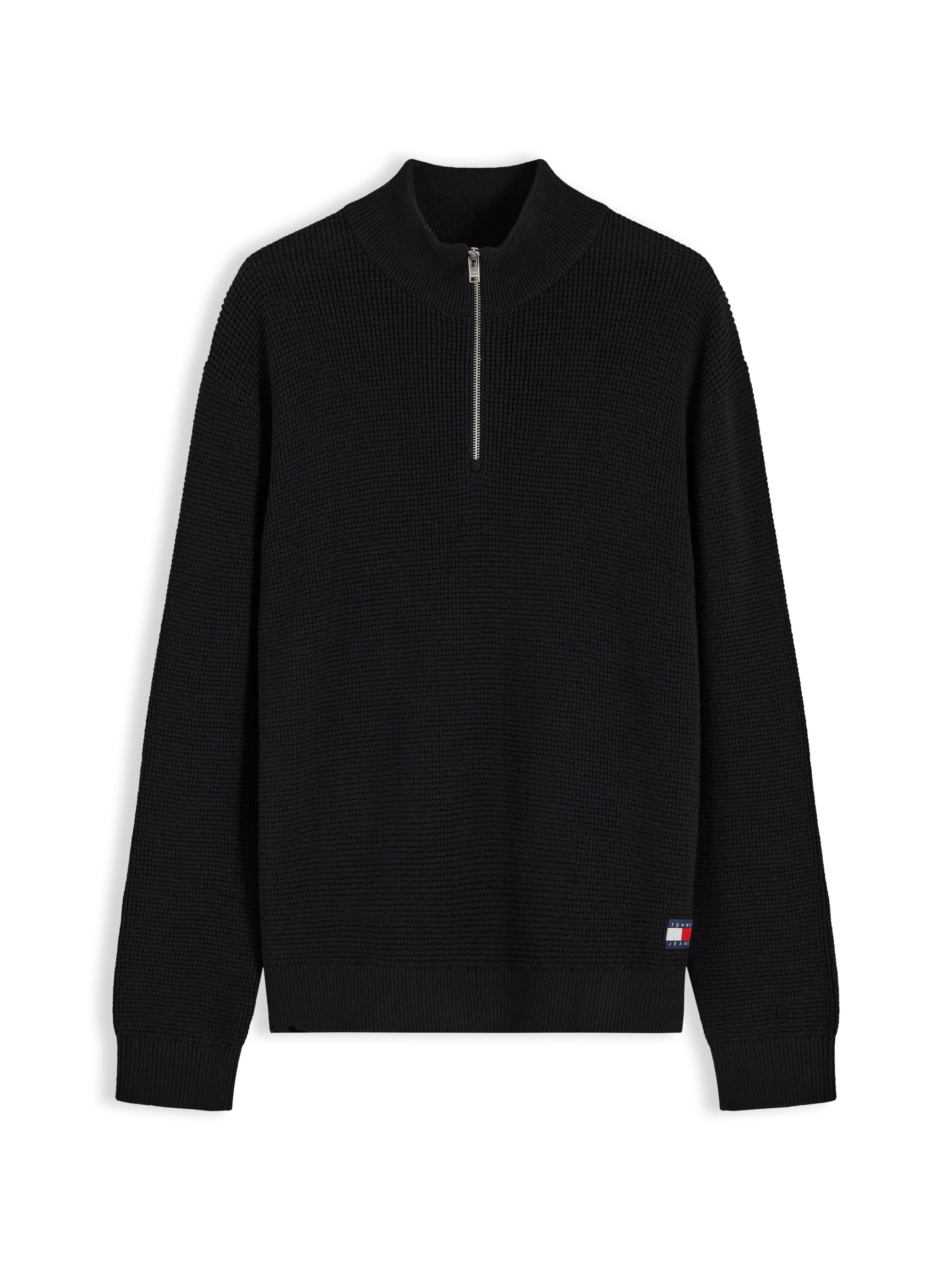 Tommy Jeans Sweater in Black: front