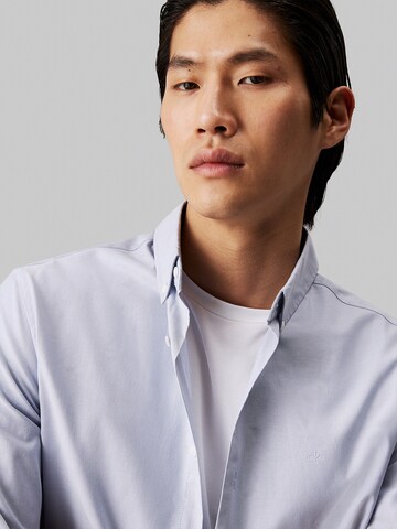 Calvin Klein Regular fit Button Up Shirt in Purple