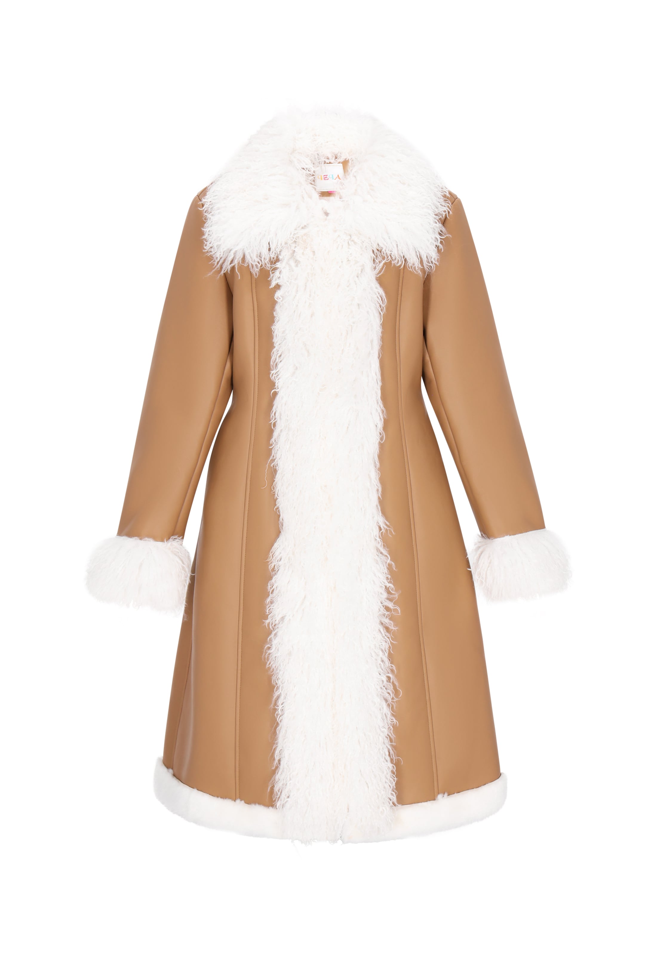IZIA Talvemantel 'Fashion Look', värv beež: eest vaates