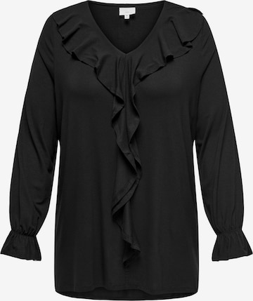 ONLY Carmakoma Blouse in Zwart: voorkant