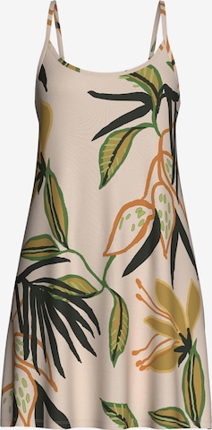 Chemise de nuit IMPETUS en beige : devant