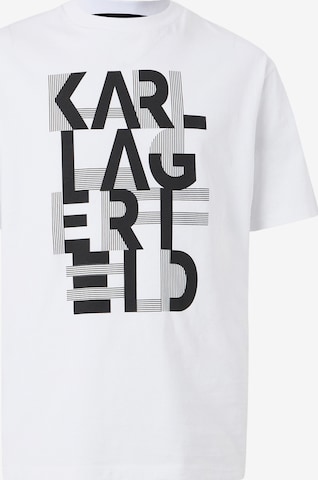 T-Shirt Karl Lagerfeld en blanc : devant