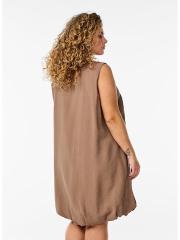 Robe 'Vcolly' Zizzi en marron