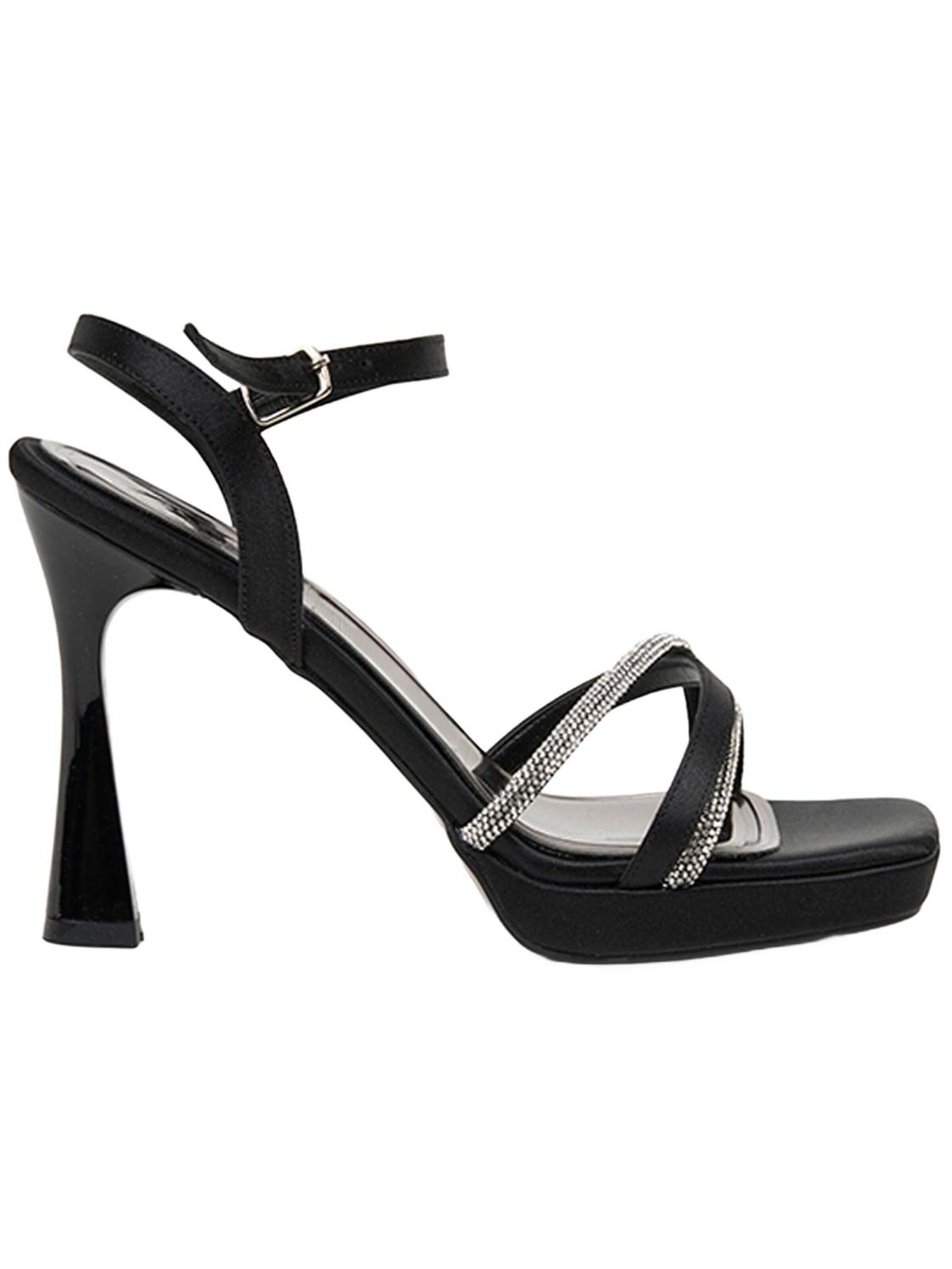 Desa Teenslipper 'Slingback Stiletto' in Zwart