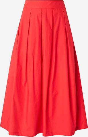 sarkans OUI Svārki: no priekšpuses