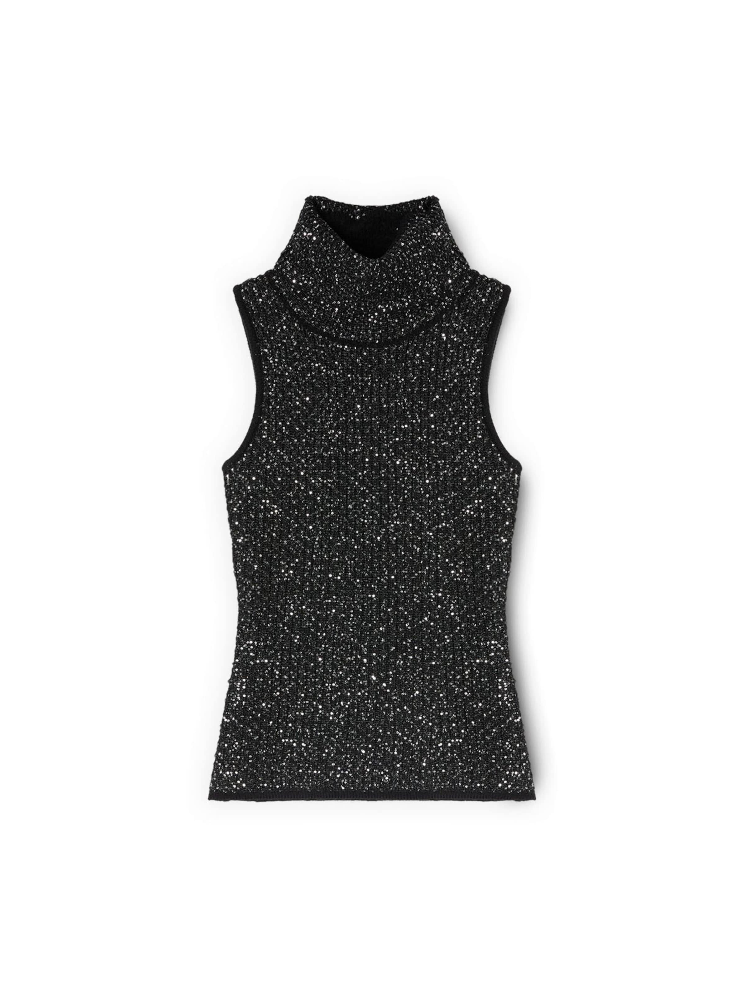 MOTIVI Knitted top in Black: front