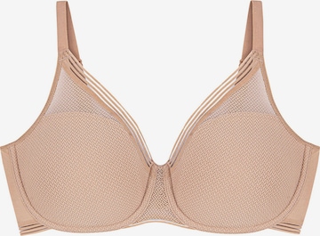 TRIUMPH T-shirt BH ' Infinite Sensation ' in Beige: voorkant
