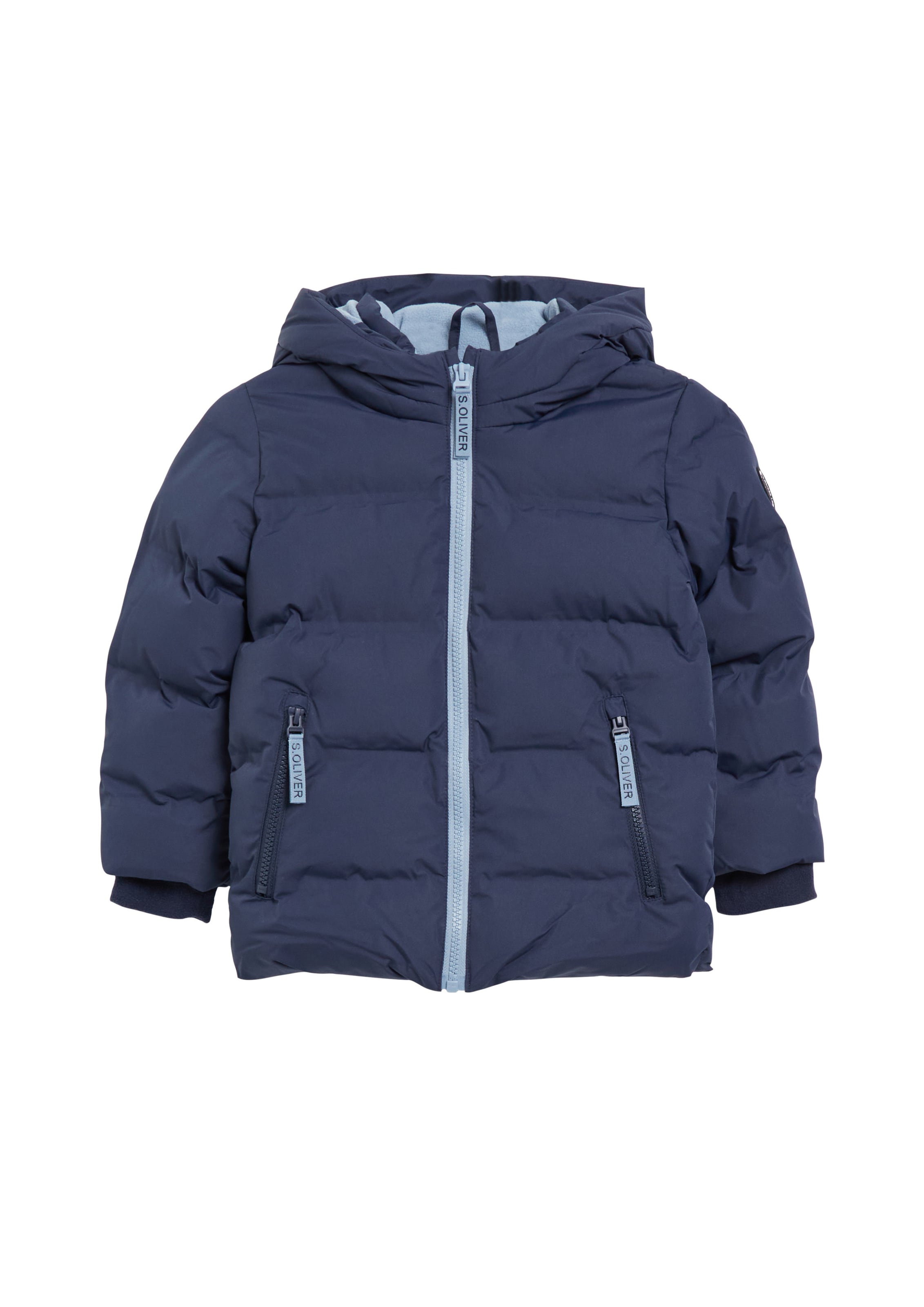 s.Oliver Winterjas in Blauw: voorkant