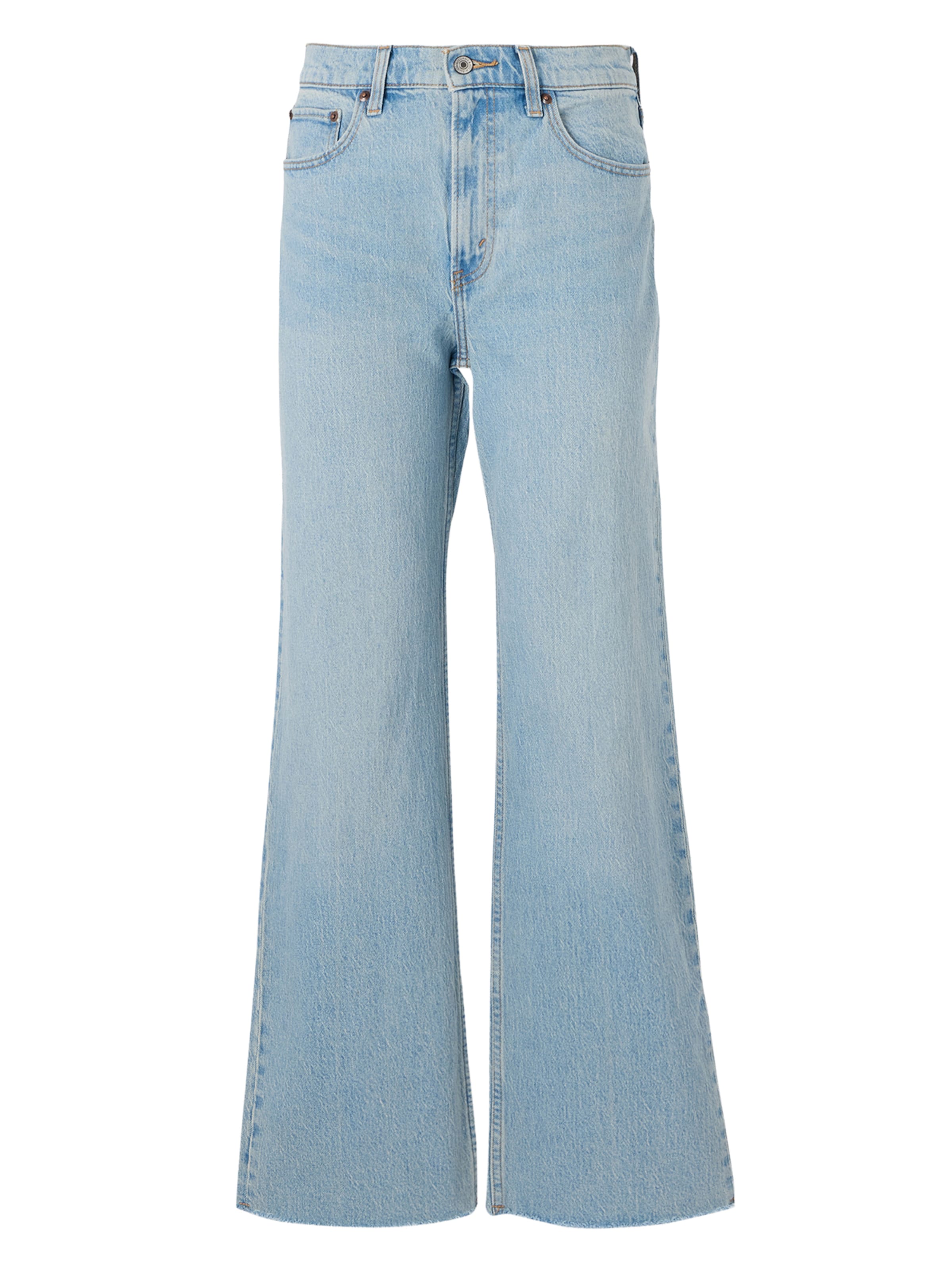Wide leg Jeans di Abercrombie & Fitch in blu: frontale