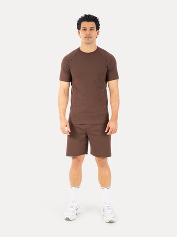 T-Shirt 'Delian' Smilodox en marron