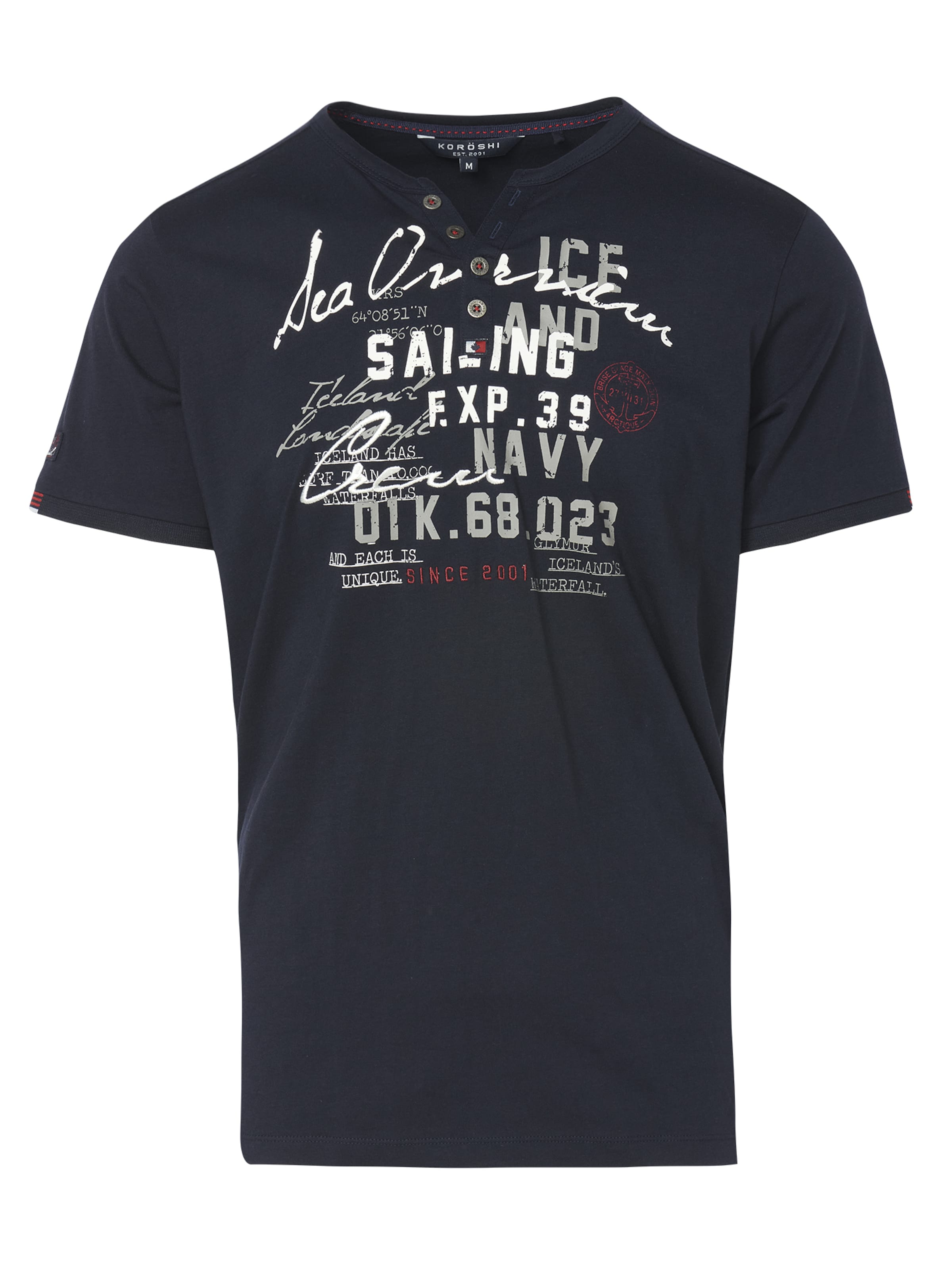 KOROSHI T-Shirt in Blau: Vorderseite