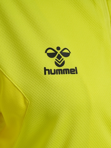 Hummel Athletic Zip-Up Hoodie 'AUTHENTIC PL' in Yellow