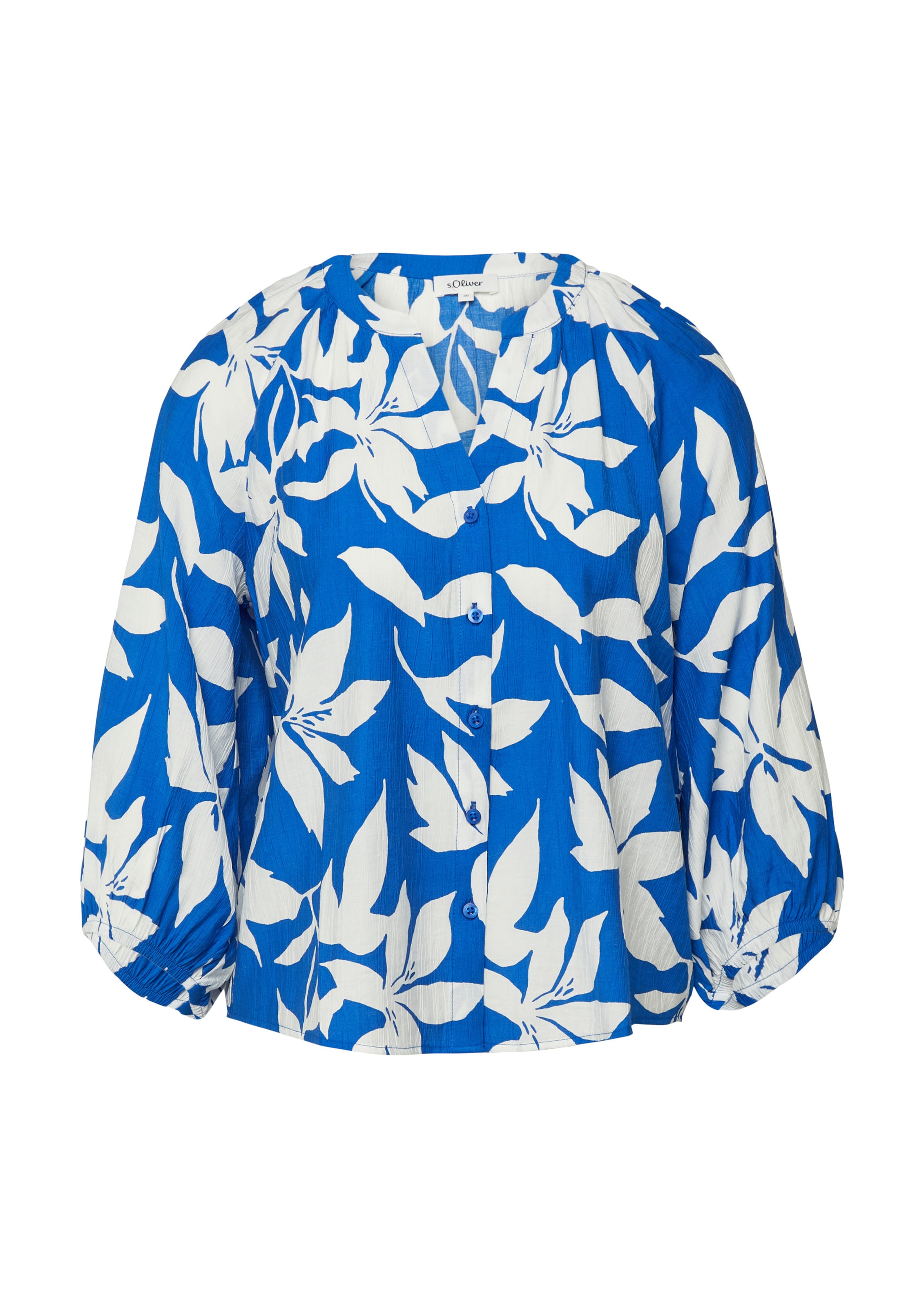 s.Oliver Blouse in Blauw: voorkant