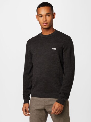 BOSS Green Sweater 'Romar' in Grey: front