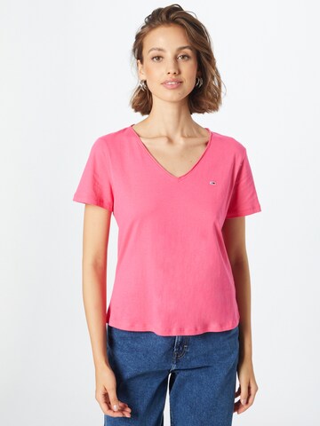 Maglietta di Tommy Jeans in rosa: frontale