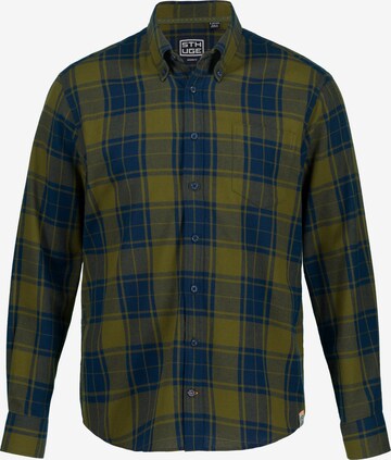 STHUGE Regular fit Button Up Shirt in Blue: front