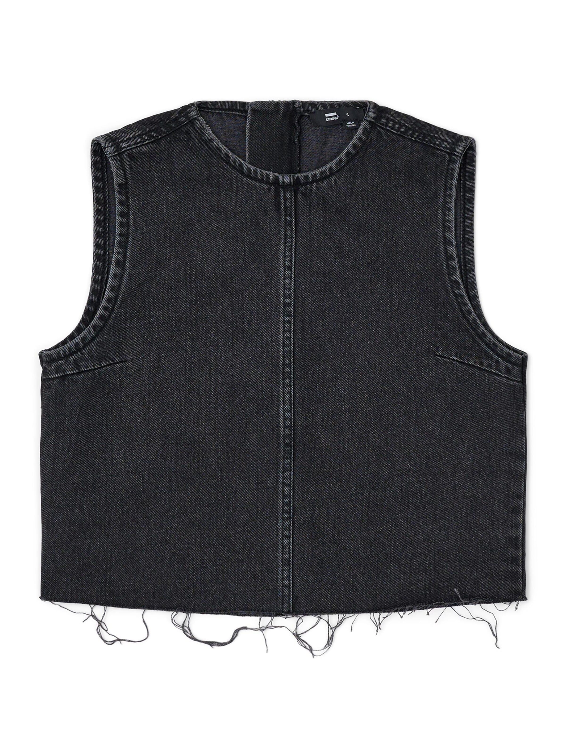 Dr. Denim Top 'Erin Top' in Zwart: voorkant