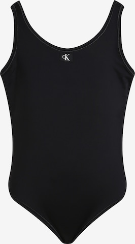 Maillot de bain Calvin Klein Swimwear en noir : devant