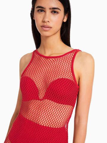 Bershka Beach dress in Red