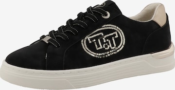 Baskets basses TOM TAILOR en noir : devant