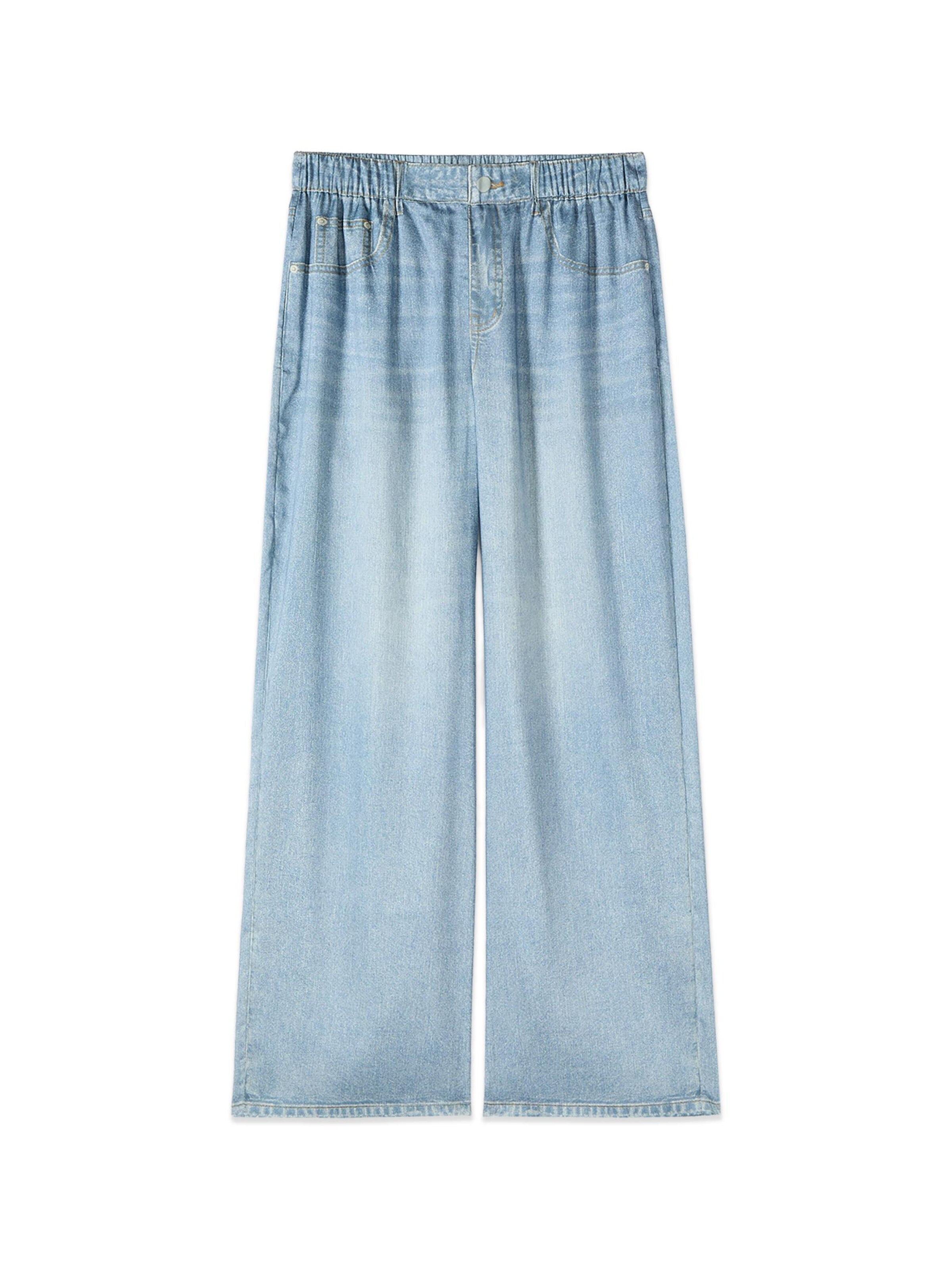 Baggy Pantalon oltre en bleu : devant
